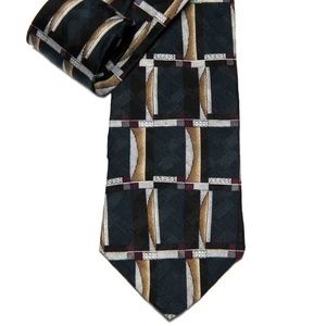 Vintage L'Atelier Silk Tie Men's